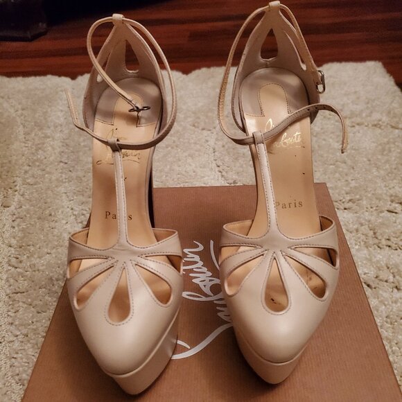 Christian Louboutin AMYADA T-Strap Platform 160 heels, US 6
